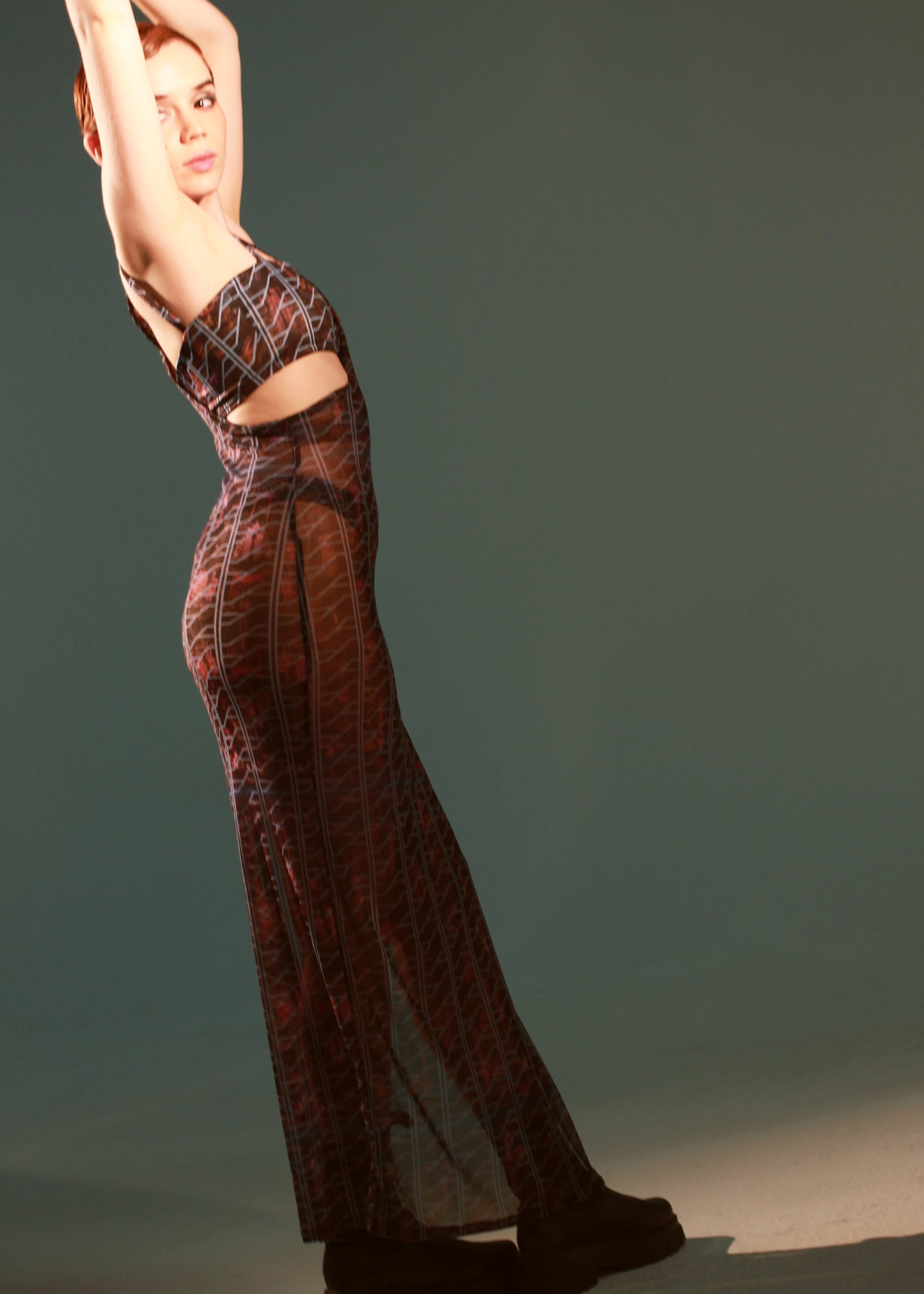 Racer Back Mesh Dress - JONES