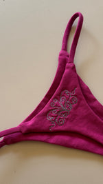 MIGHTY PYRAMIDS COTTON TOP + TRAMP STAMP COTTON THONG SET