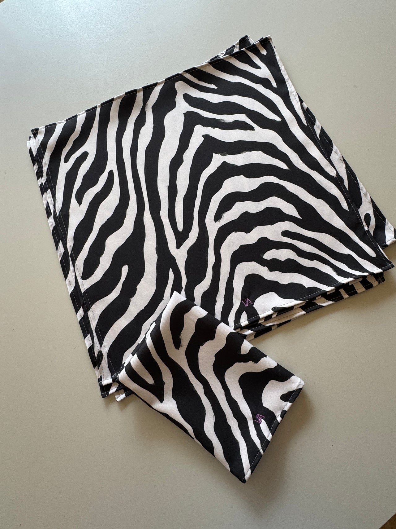Personalized Zebra Napkins