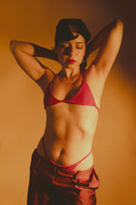 MIGHTY PYRAMIDS COTTON TOP + TRAMP STAMP COTTON THONG SET