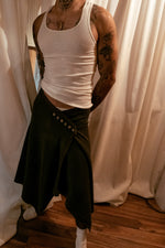 Knit Cotton Wrap Skirt