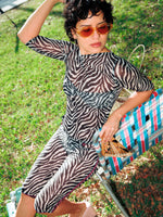 Tulip Top + Zebra Capri Set